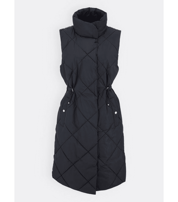 Dámská elegantní prošívaná vesta černá