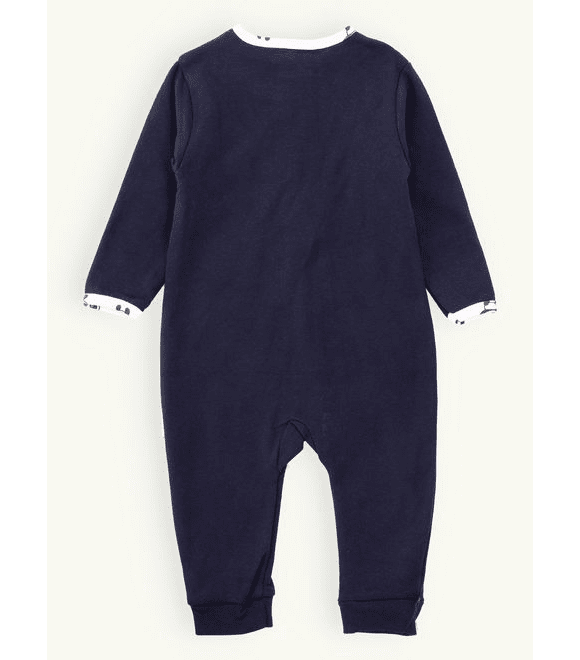 Dojčenské pyžamo PANDA tmavomodré
