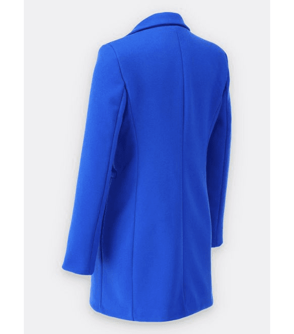 Klasický dámský kabát modrý