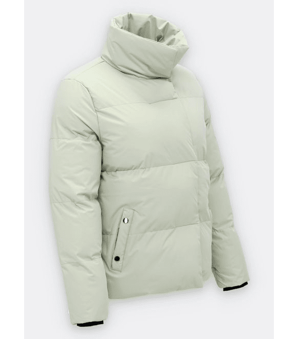 Dámská krátká zimní bunda mátová