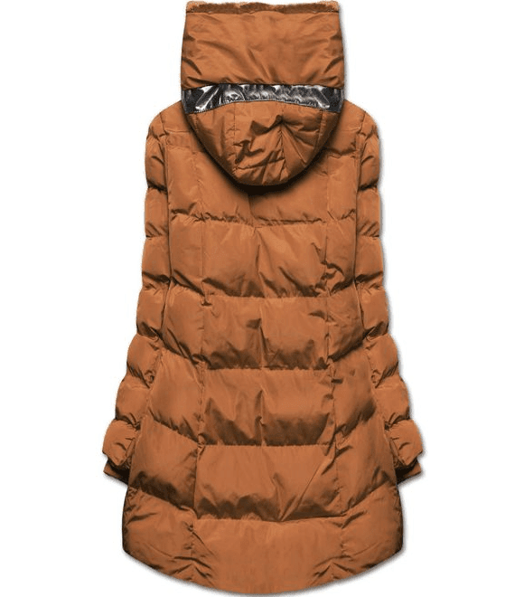 Zimní bunda s podšívkou camel