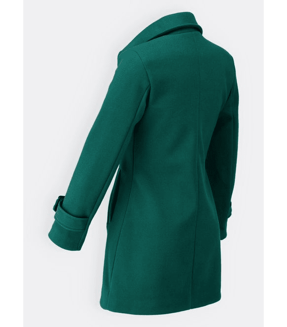 Krátký dámský kabát zelený