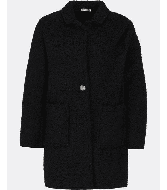 Dámský krátký kabát černý