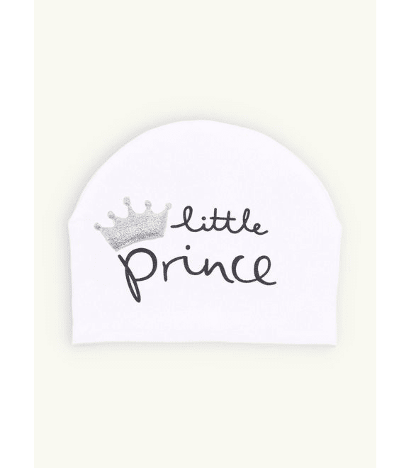 Dětská čepice Malý princ bílá