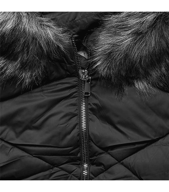 Zimní prošívaná bunda černá