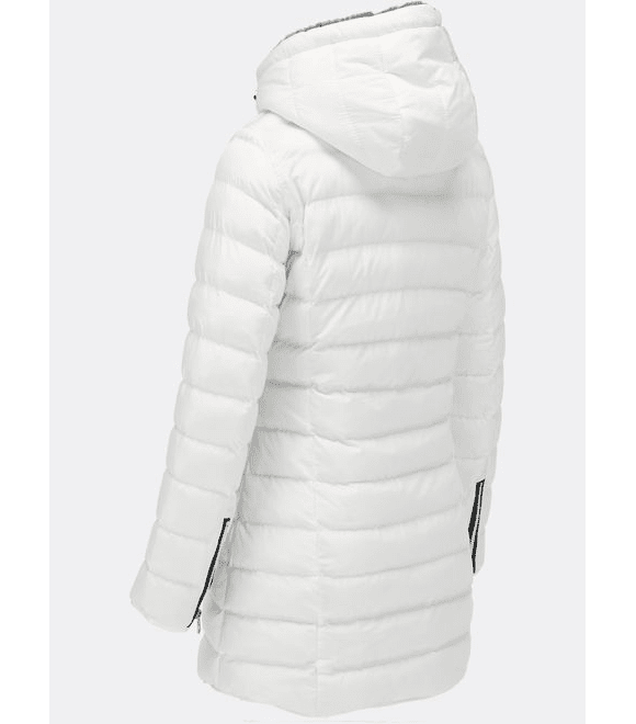 Dámská prošívaná zimní bunda bílá