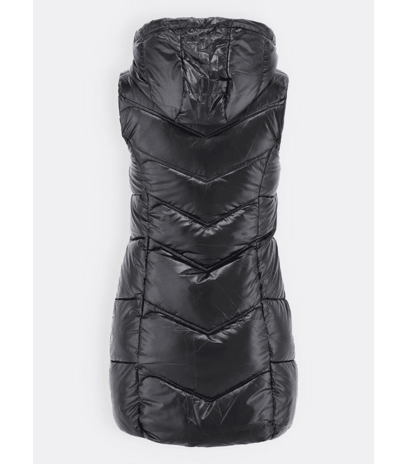 Dámská vesta s kapucí černá