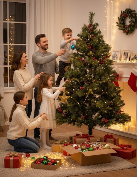 Vianočné stromčeky a ozdoby