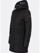 Dámská zimní bunda s kožešinovou podšívkou černá