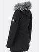 Dámska zimná bunda s asymetrickým zapínaním čierna