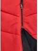 Dámská vesta s kapucí červeno-černá
