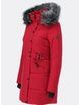 Dámská prošívaná zimní bunda červená