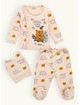 Dojčenské rebrované pyžamo TIGRÍK krémové