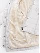 Dámská prošívaná zimní bunda s páskem bílá