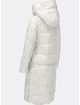 Dámska zimná bunda so zamatovou podšívkou biela