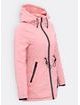 Dámská přechodná bunda s kapucí světle růžová
