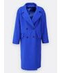 Dámský oversize kabát modrý