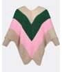 Dámsky sveter béžovo-zeleno-ružový