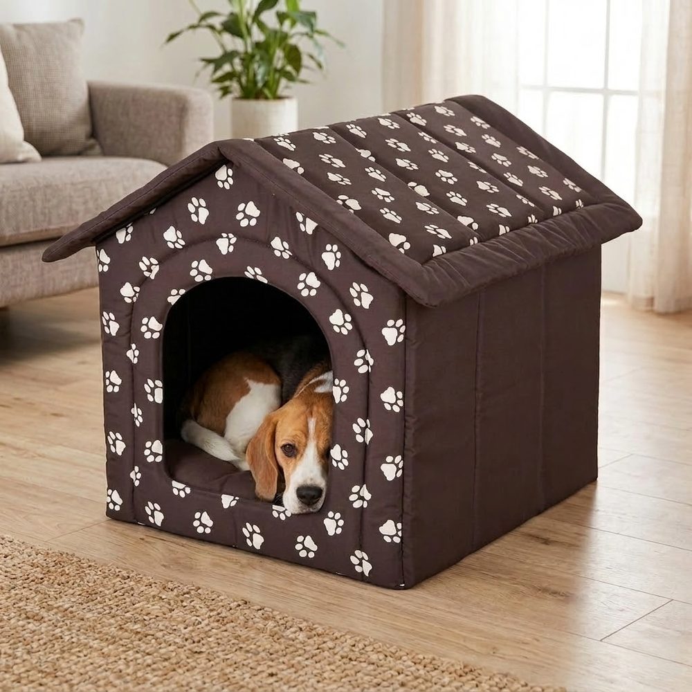 Domček pre psa Reedog Brown Paw - M