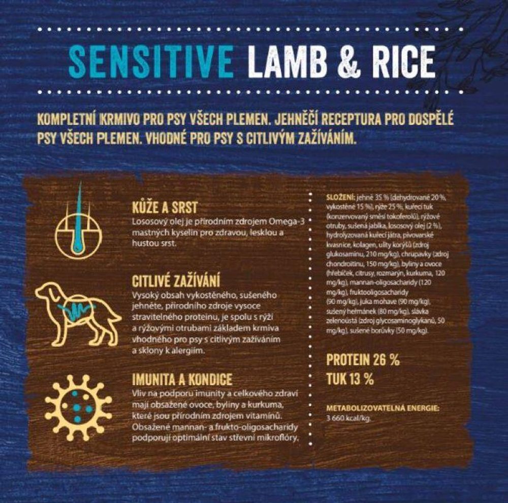 Brit Premium by Nature Sensitive Lamb 15 kg (obrázek 4)