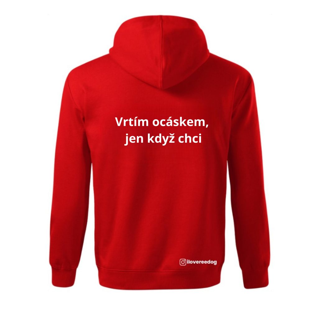 Mikina Reedog červená "Ocásek" - 3XL