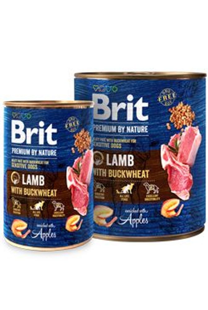 Brit Premium Dog by Nature konz Lamb&Buckwheat 800g