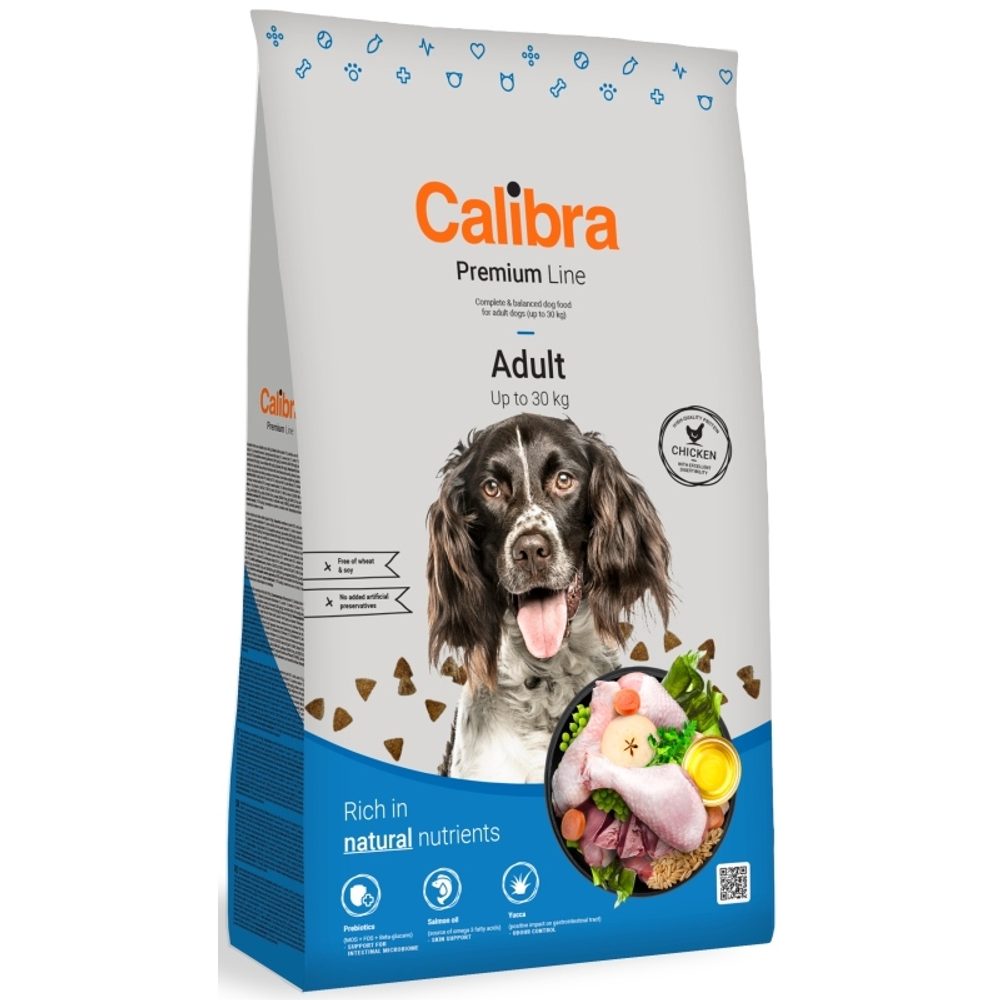 Expirace 20.6. 2026: Calibra Dog Premium Line Adult 3 kg | P59625