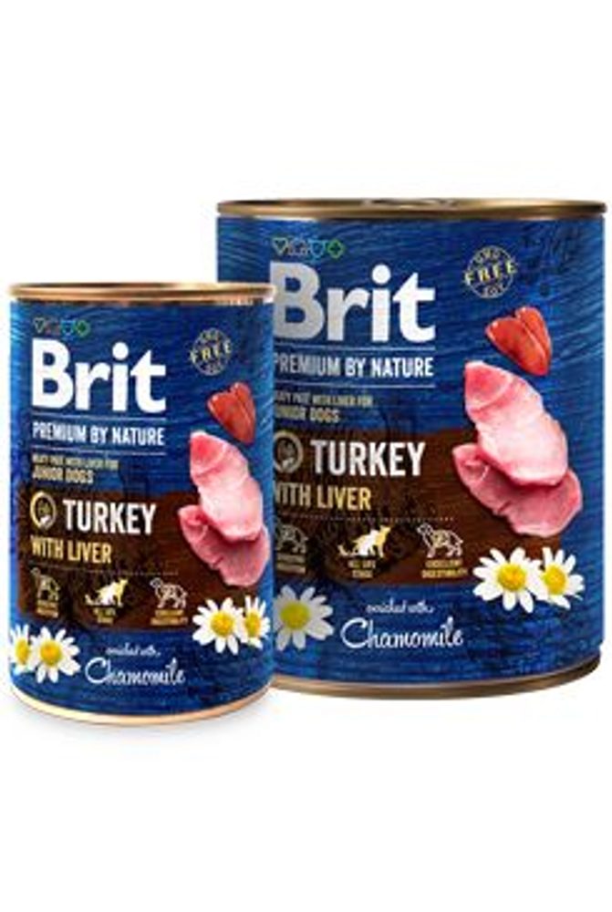 Brit Premium Dog by Nature konz Turkey&Liver 400g