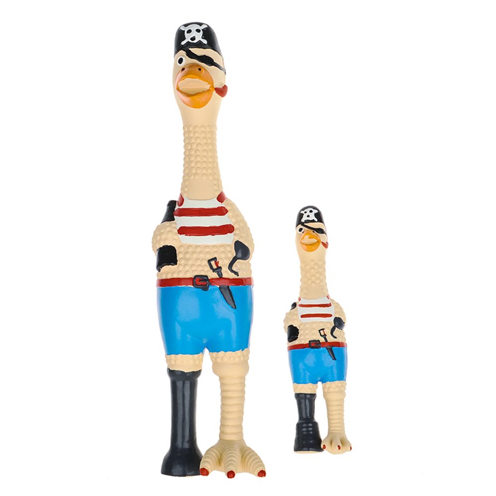Reedog Duck Pirate, latexová pískacia hračka, 23 cm
