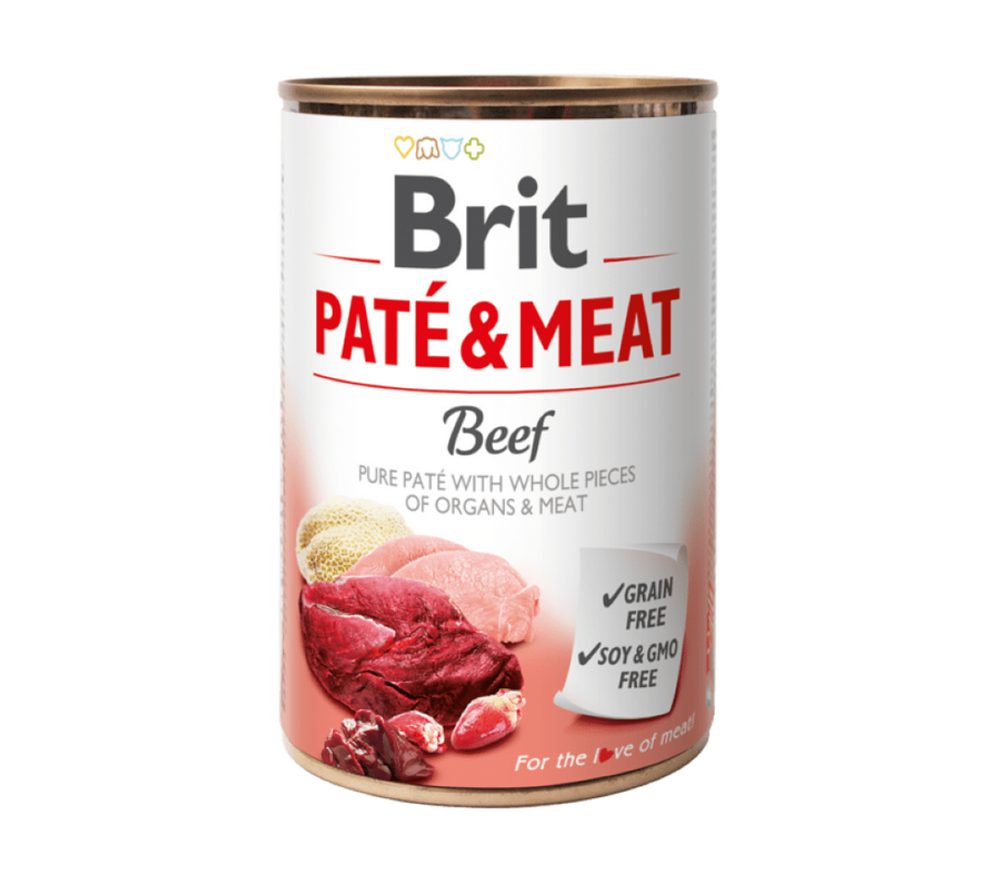 Brit konzerva Paté & Meat Beef 400 g