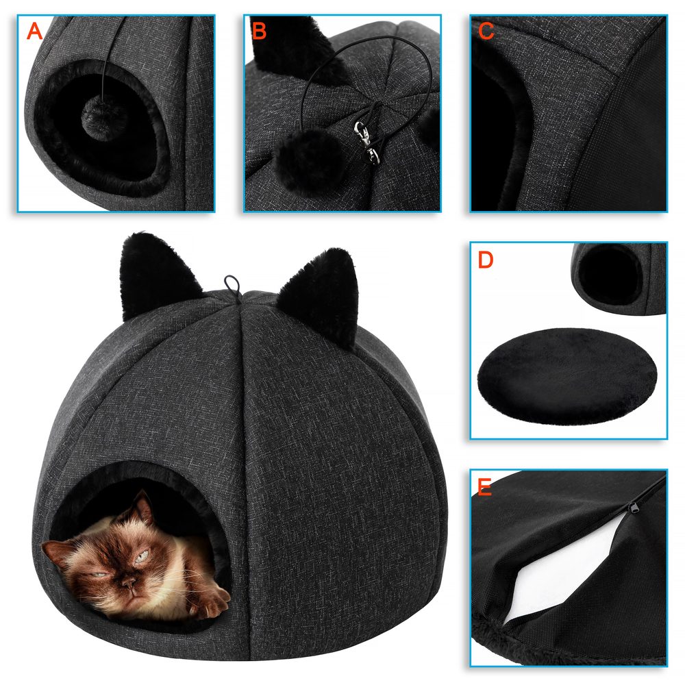 Reedog Iglú Kitty Head Black - M (obrázek 4)