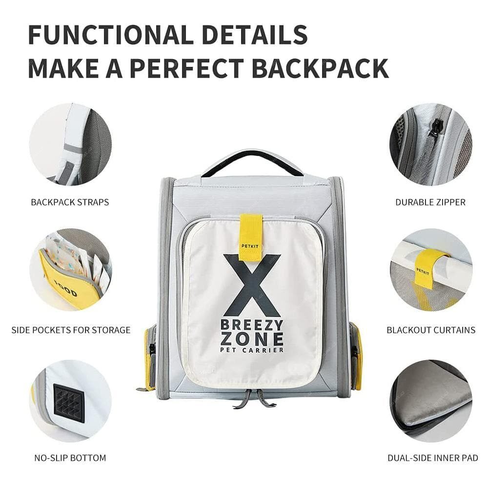 Petkit Batoh Breezy Xzone Grey (obrázek 3)