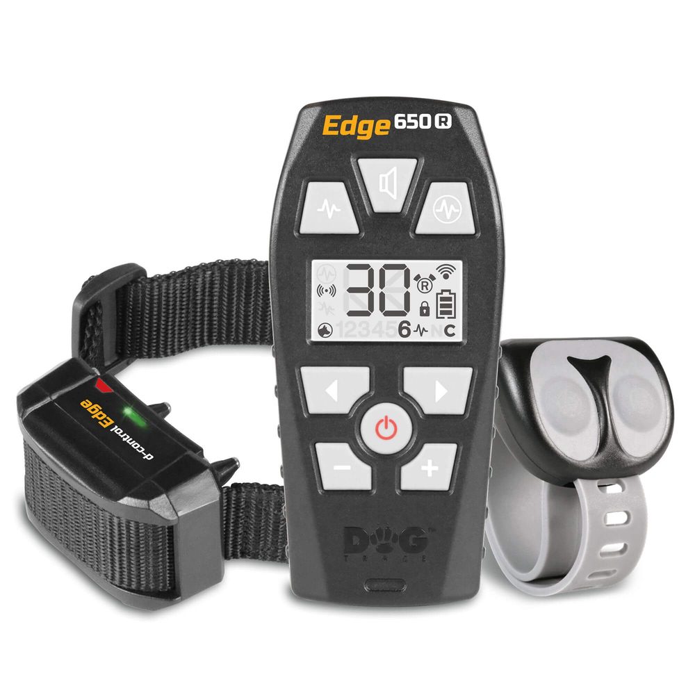 Elektronický výcvikový obojek pro psy d-control Edge 650R s prstýnkovým ovladačem