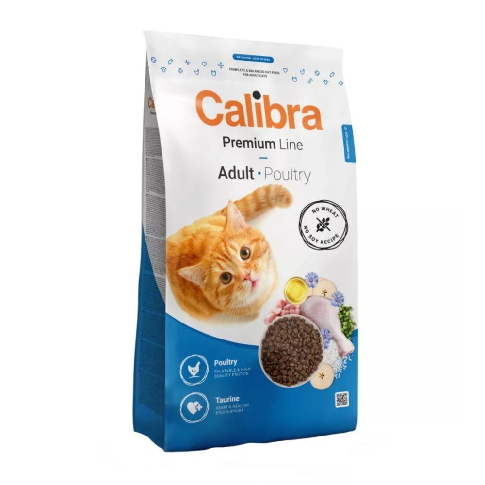 Exspirácia 2.6. 2026: Calibra Cat Premium Line Adult Poultry 2 kg
