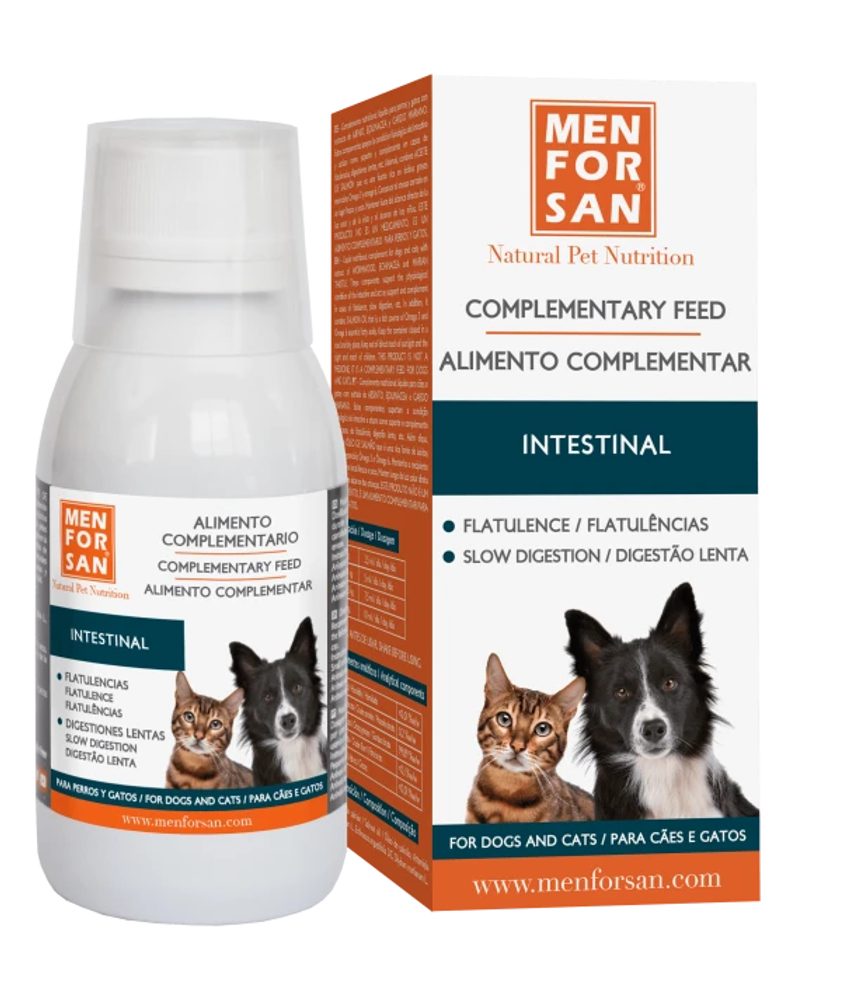 Menforsan Intestinal pro zdravá střeva psů a koček, 120 ml