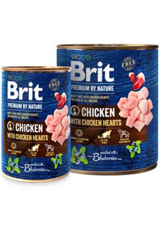 Brit Premium Dog by Nature konz Chicken&Hearts 800g