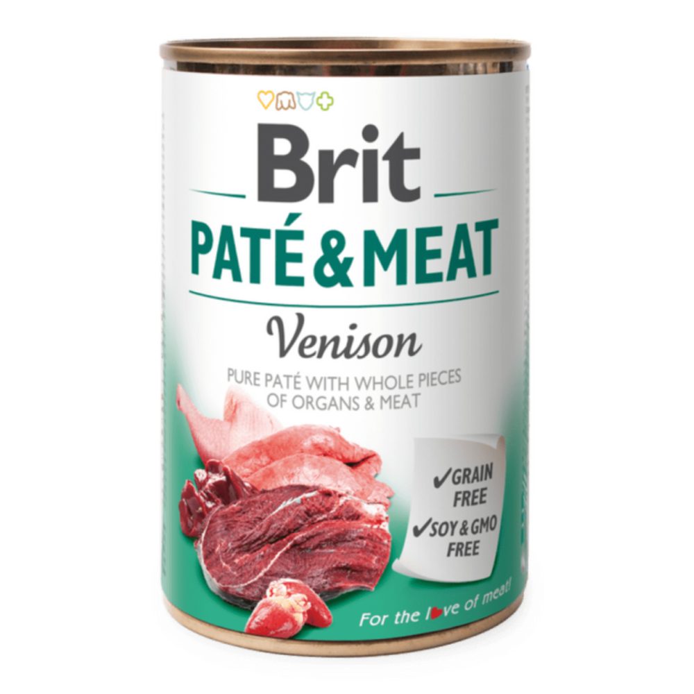 Brit konzerva Paté & Meat Venison 400 g