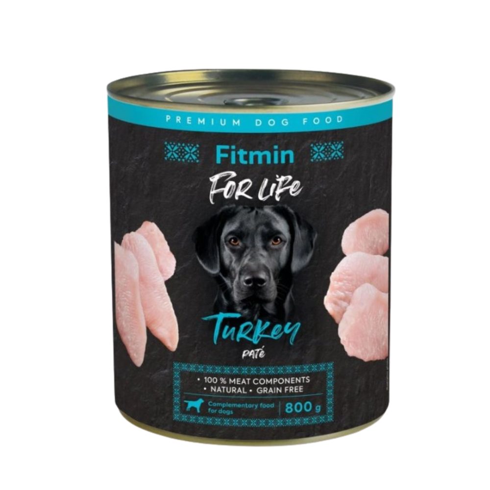 Fitmin Dog For Life konzerva Turkey 800 g