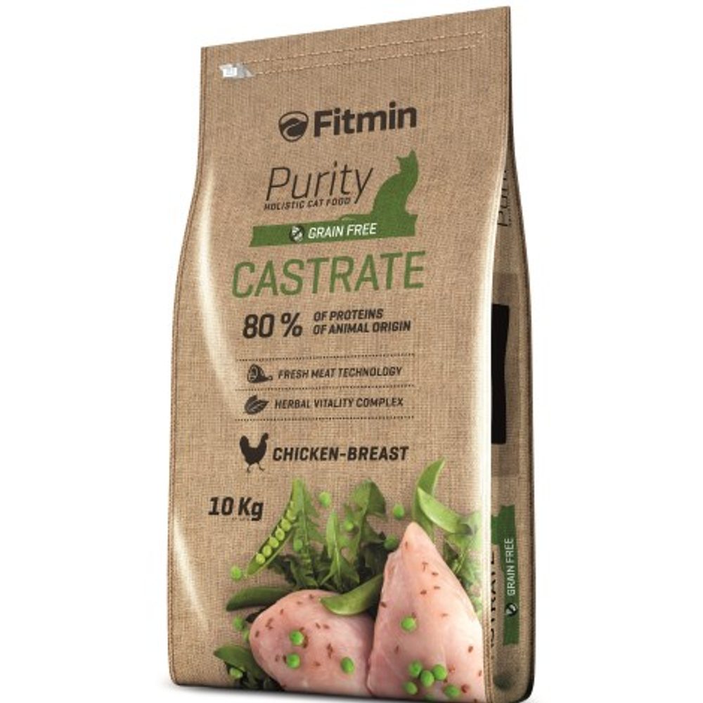 Expirace 9.6. 2026: Fitmin Cat Purity Castrate 10 kg | P59730