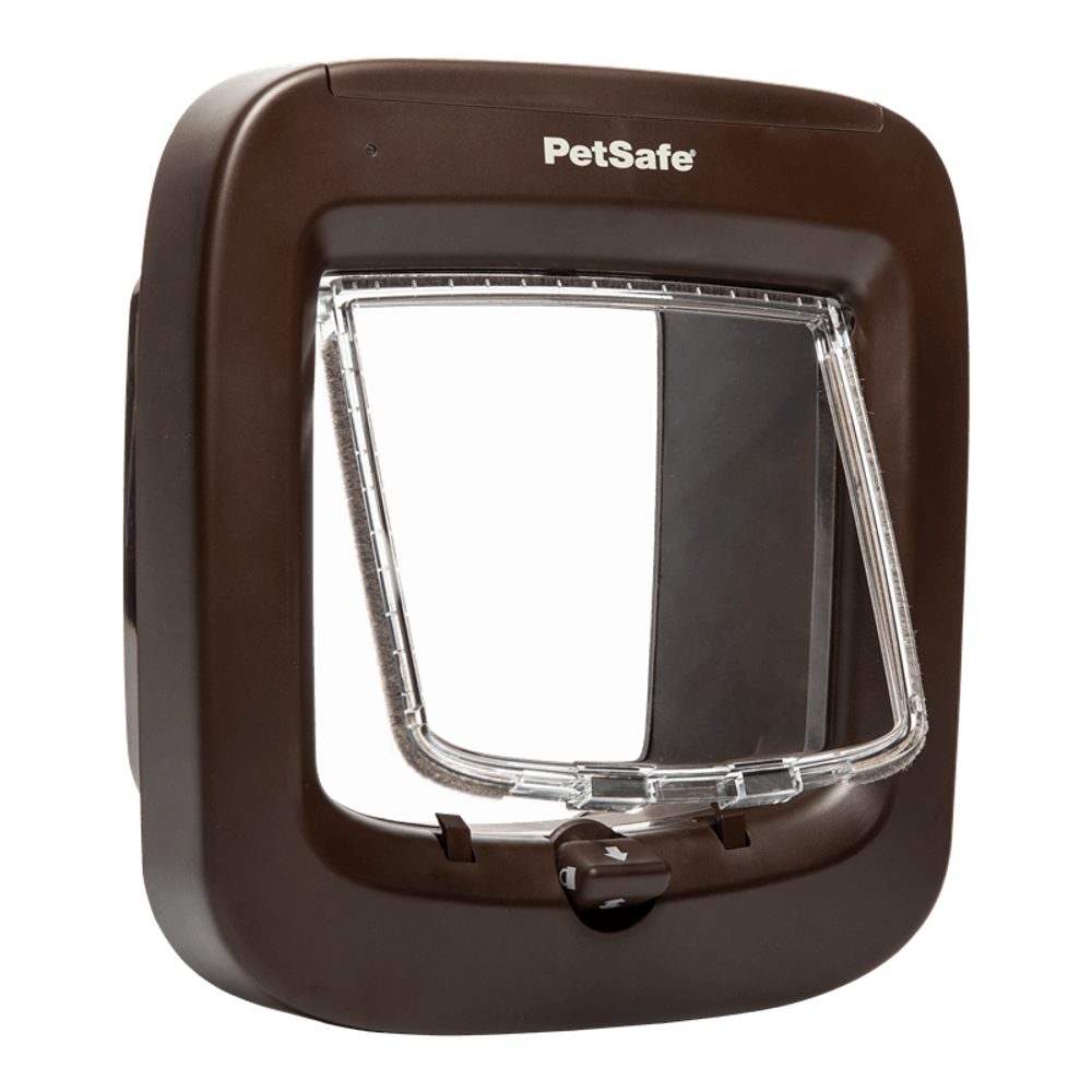 PetSafe® Dvířka pro kočky na mikročip - hnědá v Reedog.cz