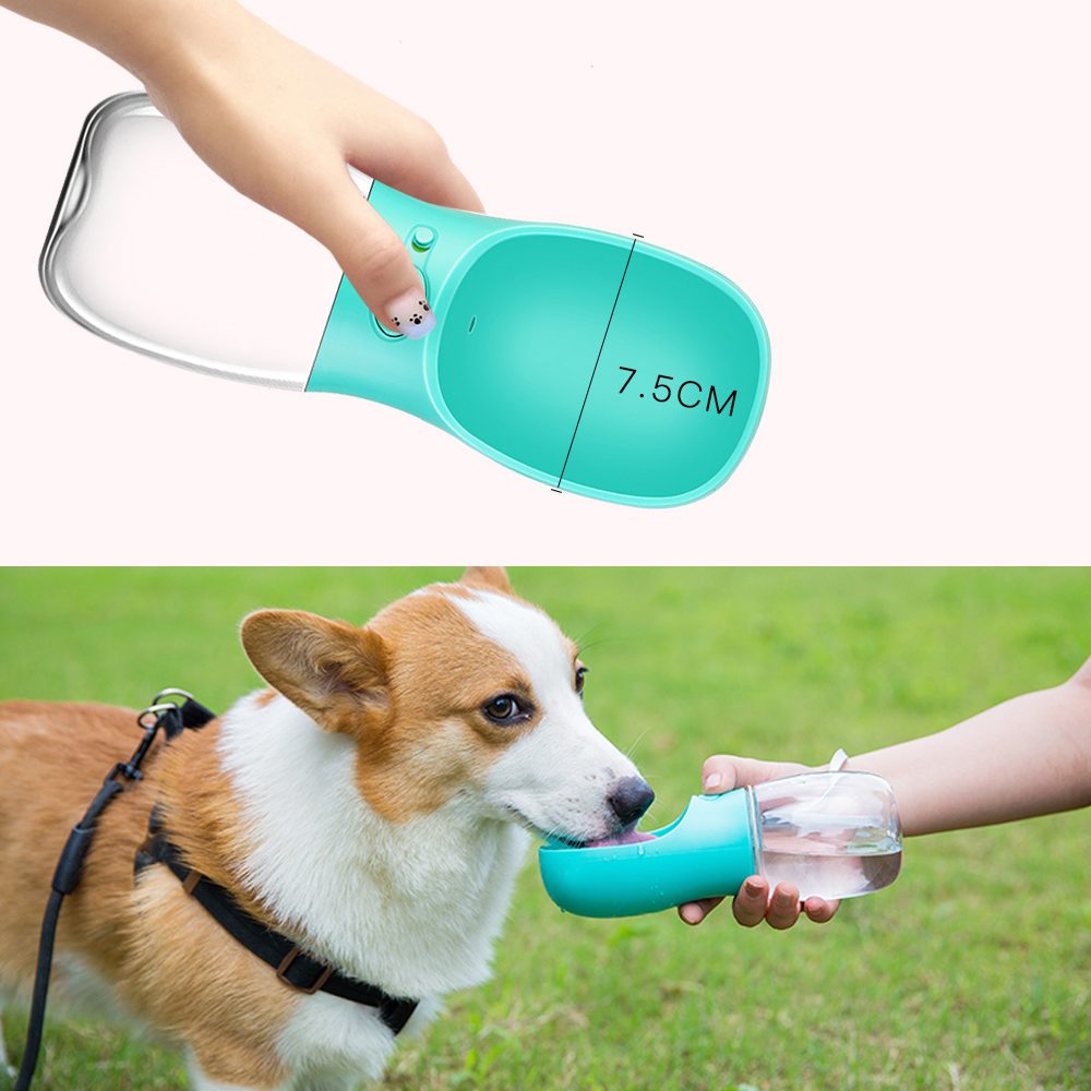 Reedog Aqua Travel cestovní láhev pro psy 550 ml - růžová (obrázek 4)