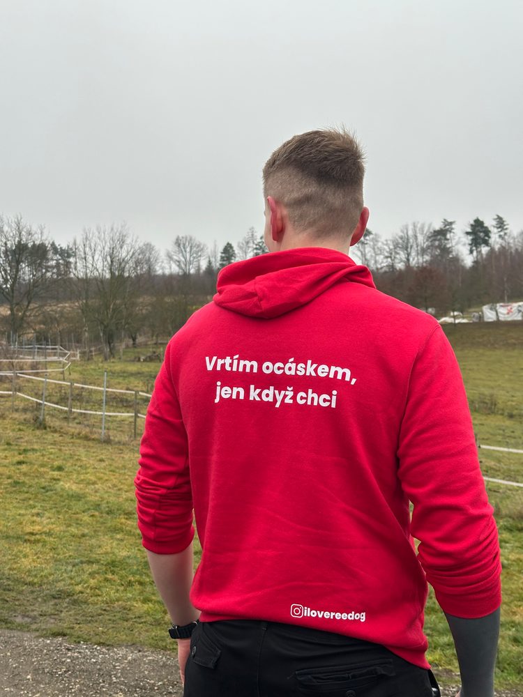 Reedog mikina červená "Ocásek" - M (obrázek 5)