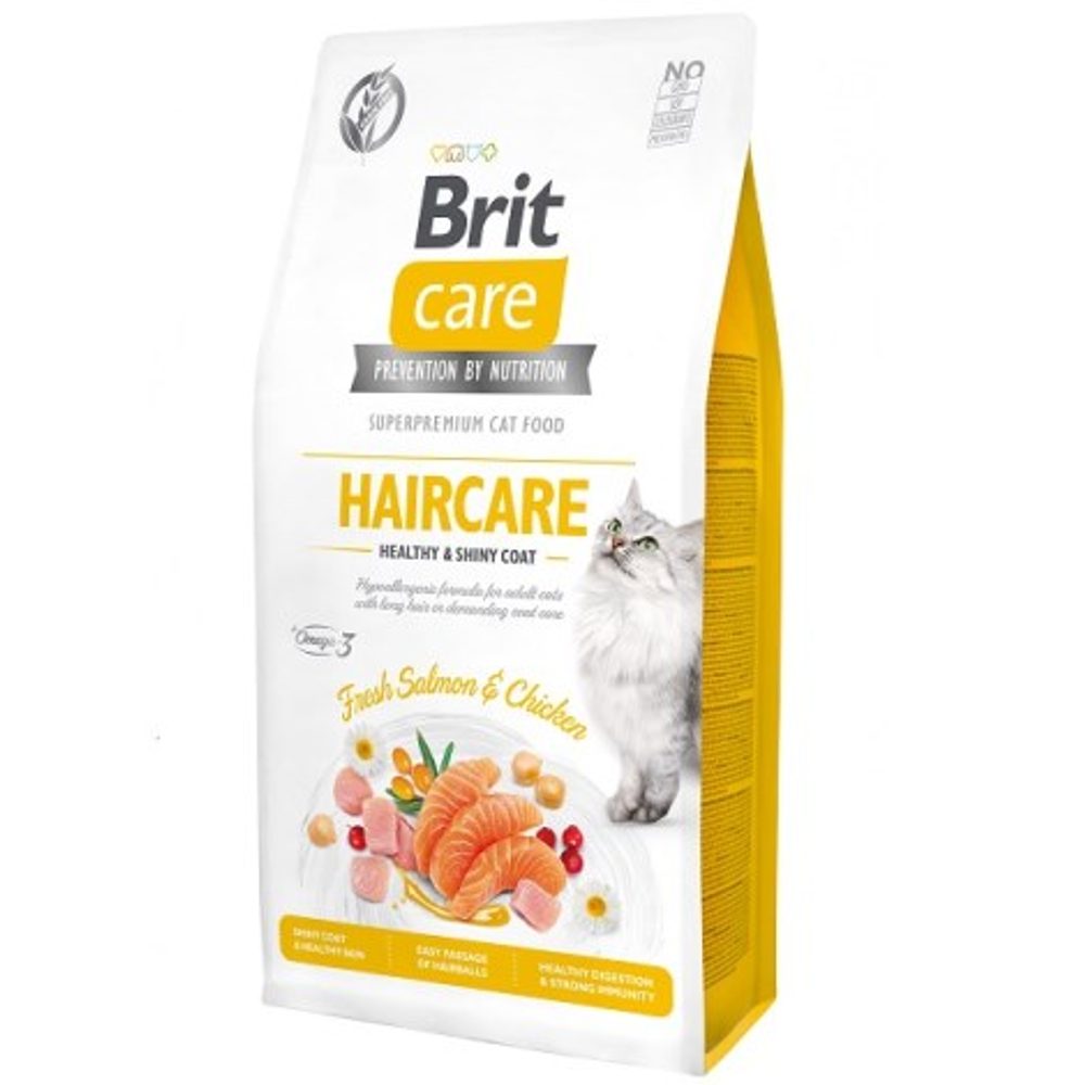 Expirace 23.7. 2026: Brit Care Cat Grain-Free Haircare Healthy & Shiny Coat 7 kg | P59671