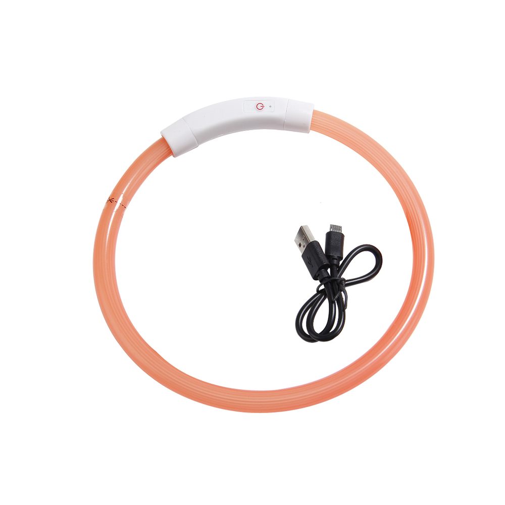 Reedog Full Light USB dobíjecí svítící obojek pro psy a kočky - žlutá - M (obrázek 10)