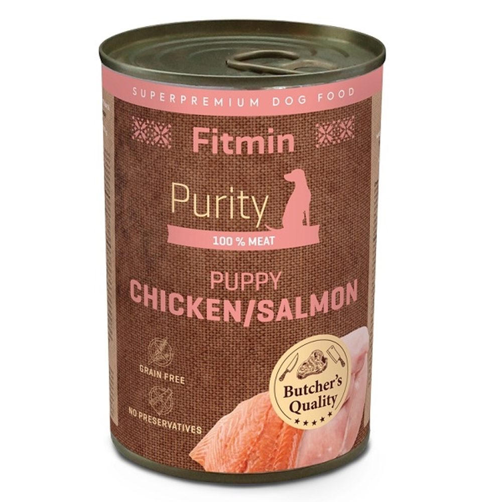Fitmin Dog Purity konzerva Puppy Salmon with Chicken 400 g