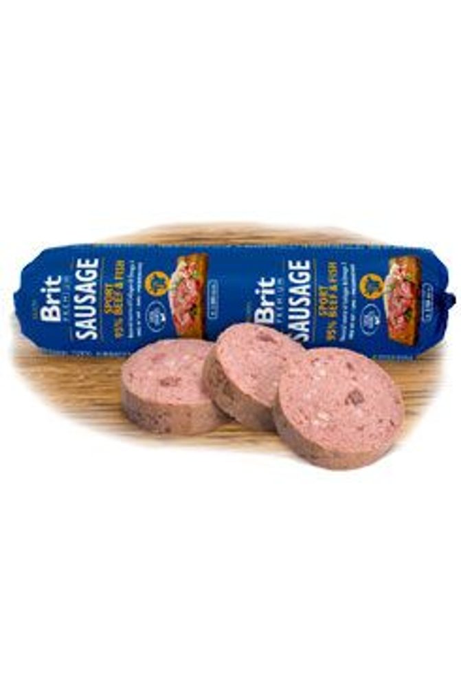 Brit Sausage Beef & Fish-Sport Formula 800g