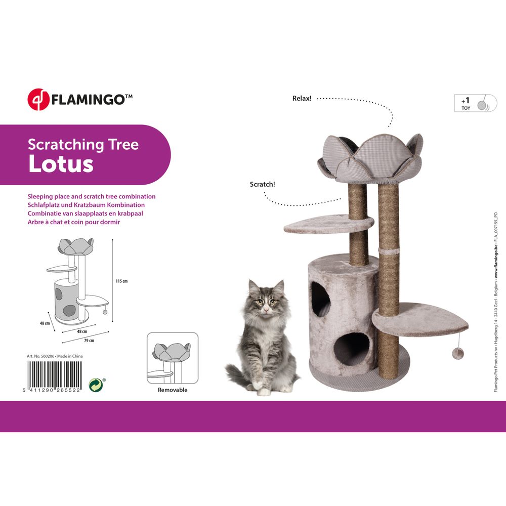 Flamingo Škrabadlo strom Lotus Brown (obrázek 3)
