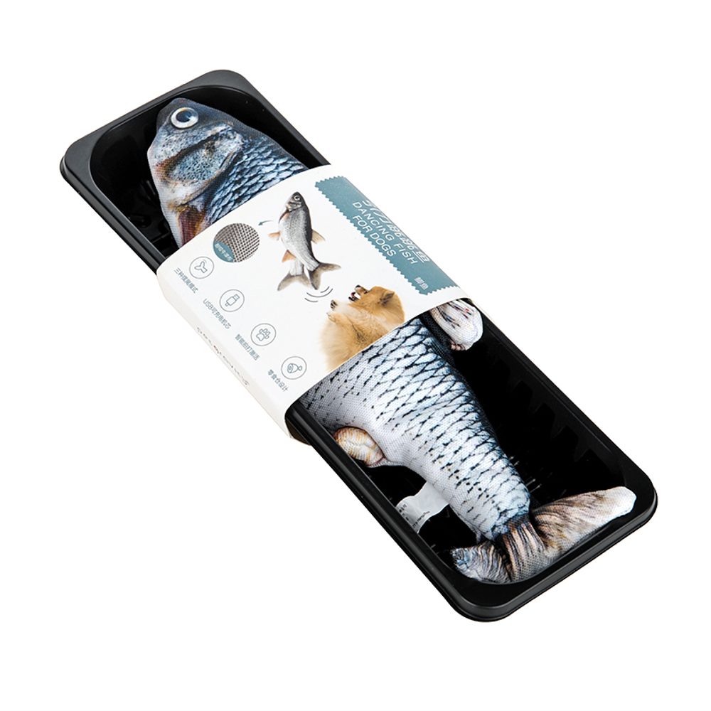 Reedog pstruh, pohyblivá hračka pre mačky s USB, 27 cm