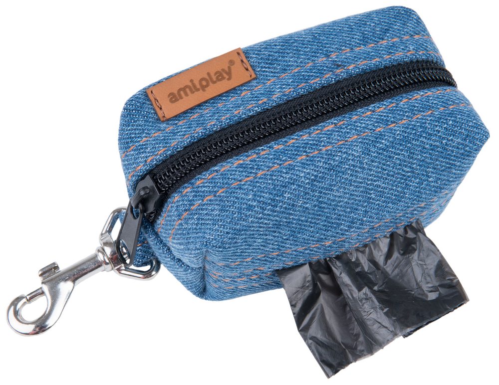 Amiplay Pytlík na sáčky Denim světlý v Reedog.cz
