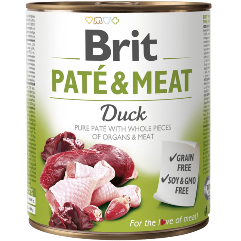 Brit konzerva Paté & Meat Duck 800 g